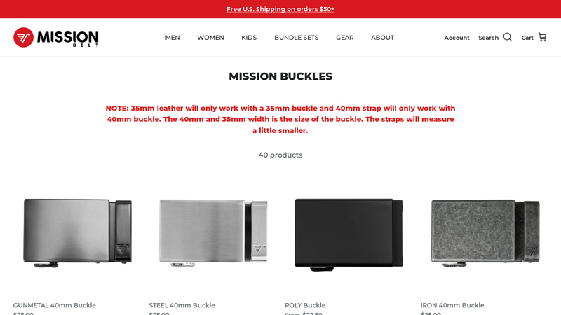 Mission Buckles