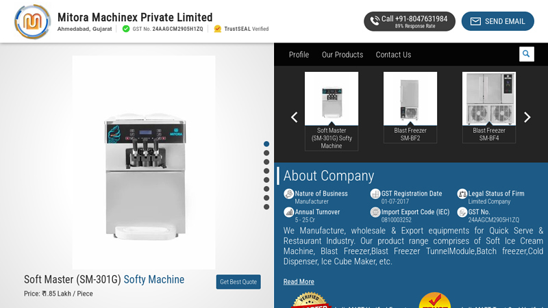 Mitora Machinex Private Limited, Ahmedabad