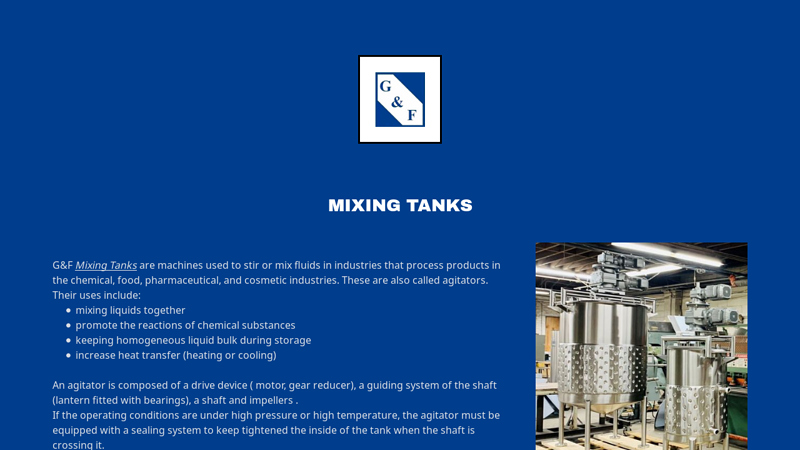 MIXING TANKS