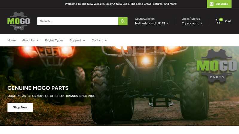 Mogo Parts by Outside Distributing 1000s of Parts for Chinese Brands