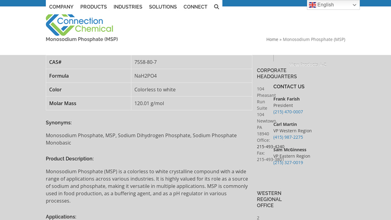 Monosodium Phosphate (MSP)