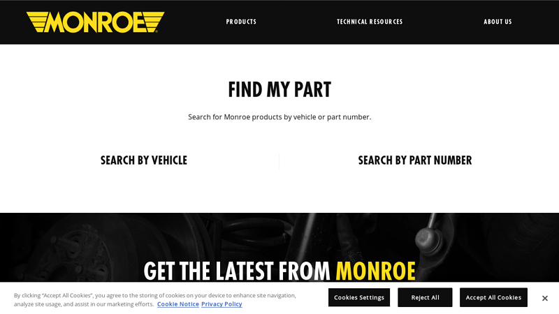 Monroe Auto Parts Shock & Strut Catalog