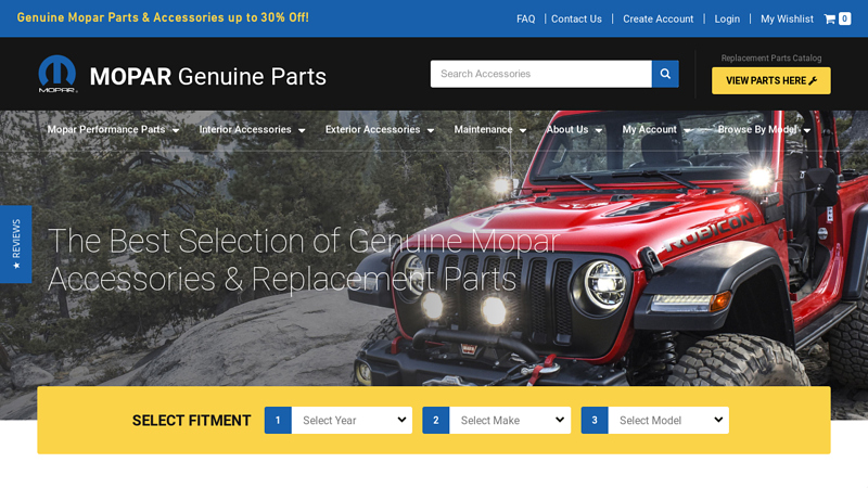 Mopar Genuine Parts: Mopar Parts Online