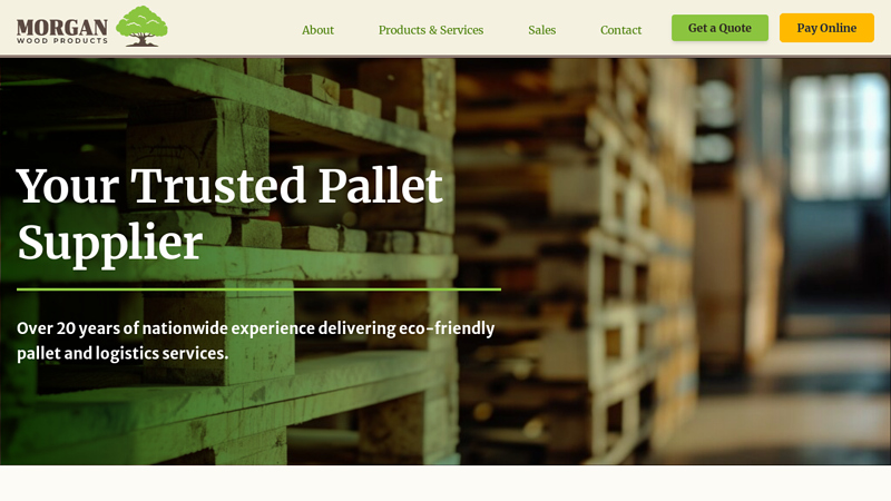 Morgan Wood Products is a Leader in the Wood Pallet Industry