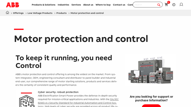 Motor protection and control