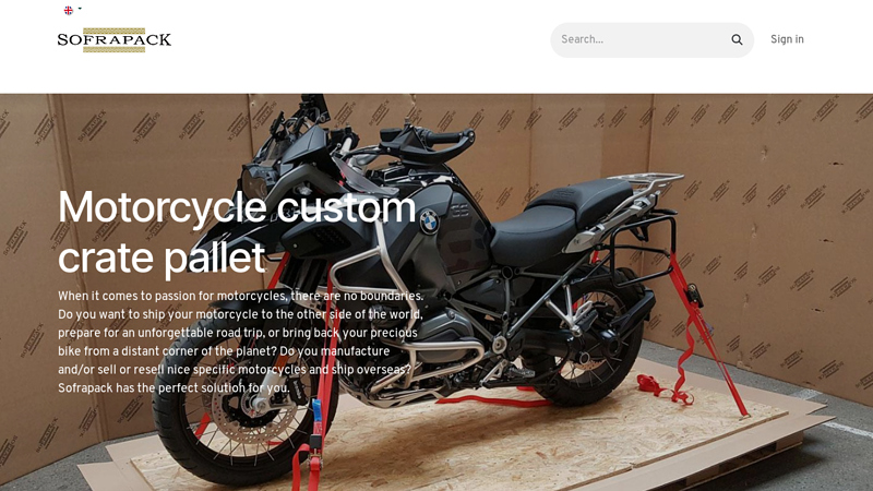 Motorbike crate
