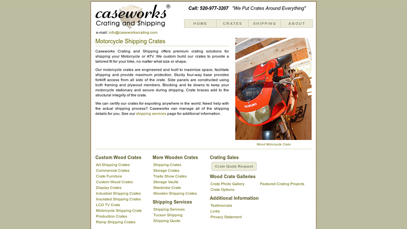 Motorcycle Shipping Crates
