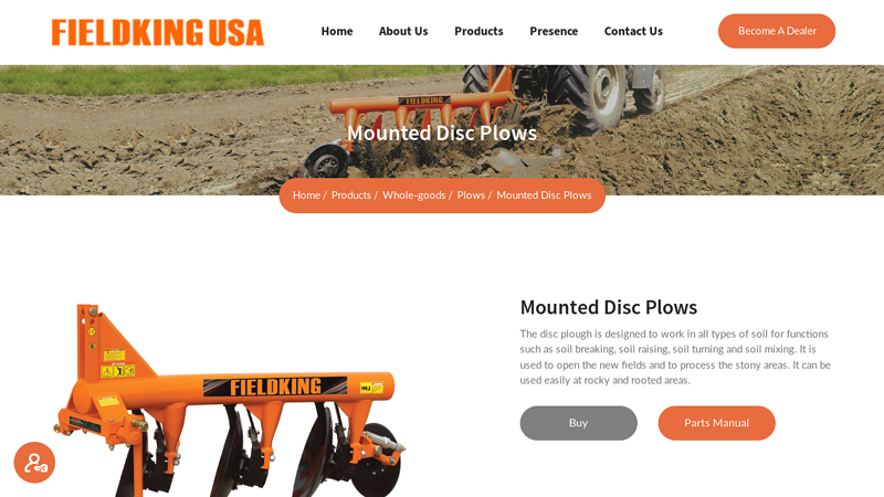 Mounted Disc Plow for Sale