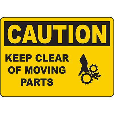 Moving Parts Safety Labels