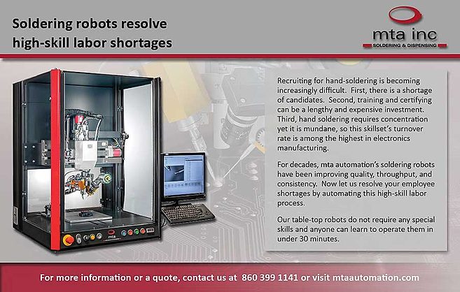 mta robotics for soldering & dispensing