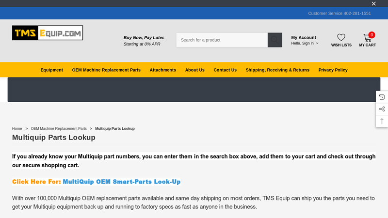 Multiquip Parts Lookup
