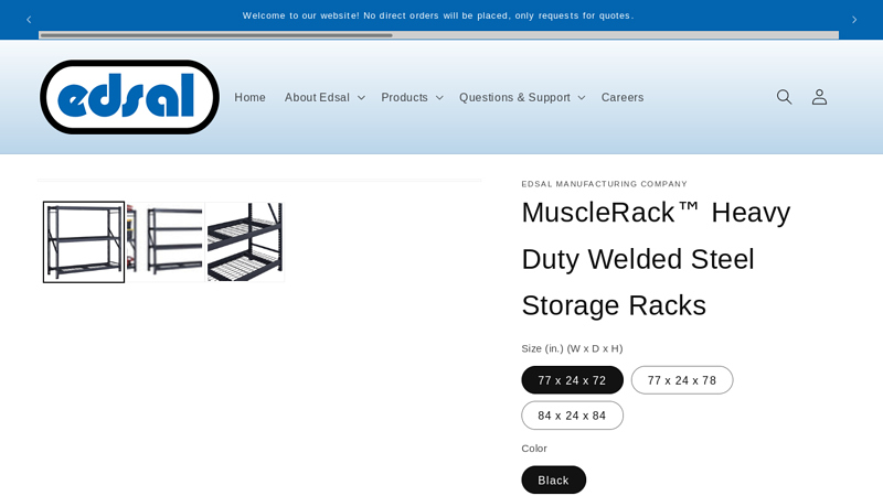 MuscleRack™ Heavy Duty Welded Steel Storage Racks
