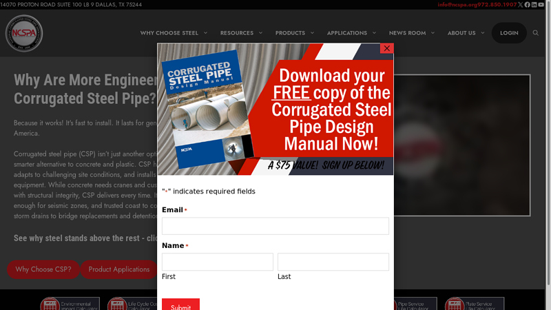 National Corrugated Steel Pipe Association