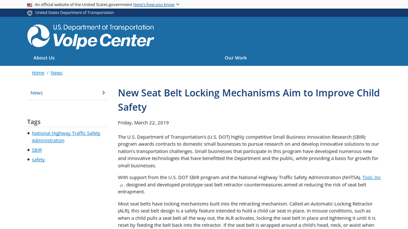 New Seat Belt Locking Mechanisms Aim to Improve Child Safety
