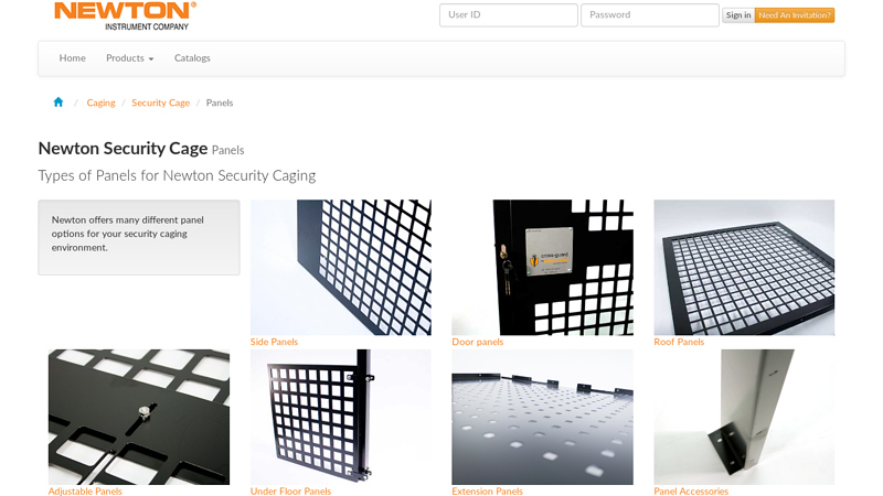 Newton Security Cage Panels