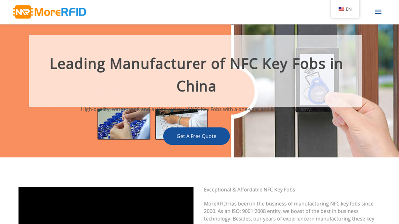 NFC Keyfob Manufacturer, Custom Proximity Fob with Your Design