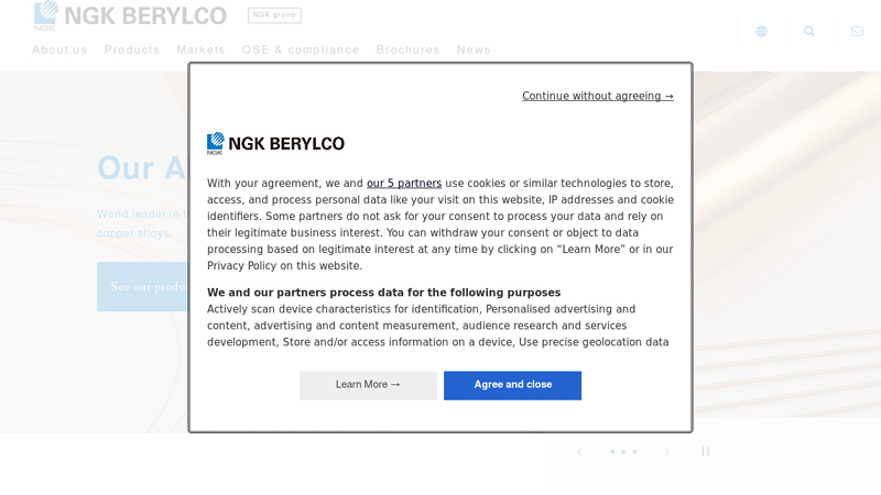 NGK Berylco: World Leader in Beryllium