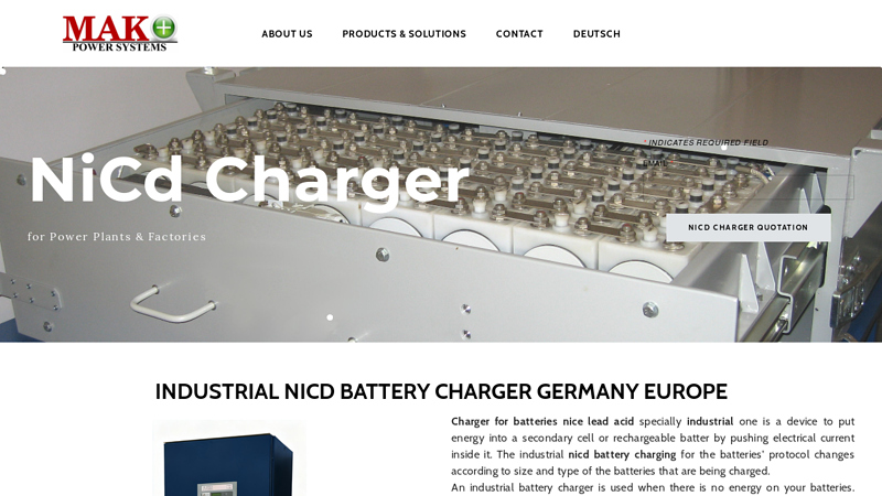 NiCd Battery Charger Producer Manufacturer