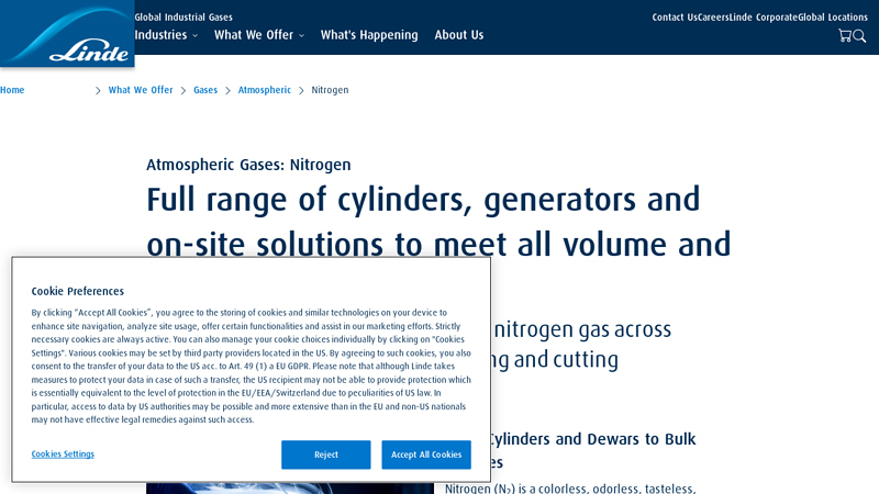 Nitrogen - in the concentrations and supply modes you need