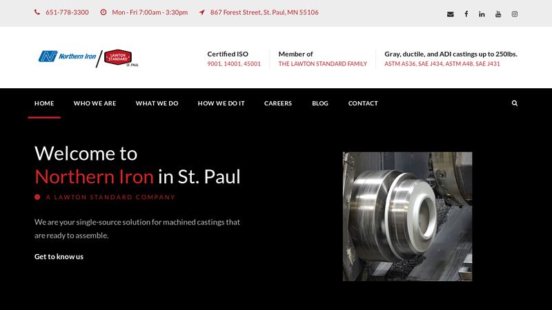 Northern Iron a Lawton Standard foundry in St. Paul, MN