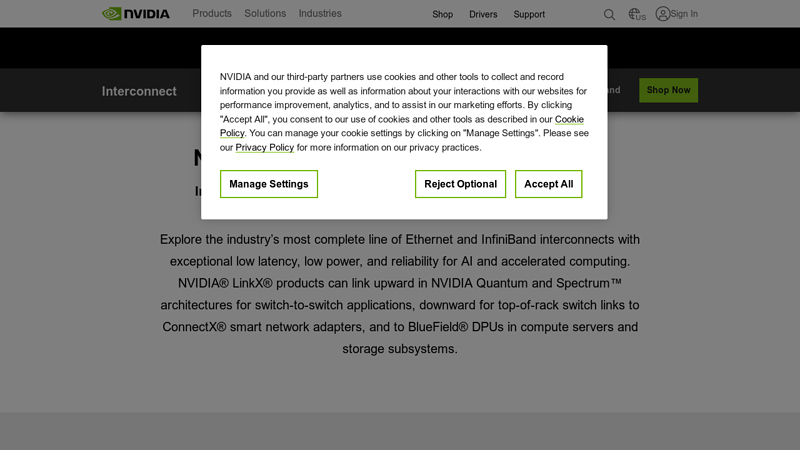 NVIDIA *LinkX Cables and Transceivers