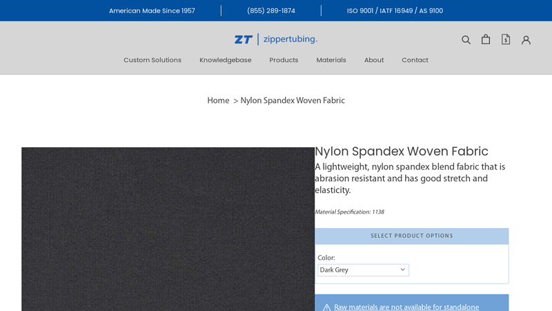 Nylon Spandex Woven Fabric
