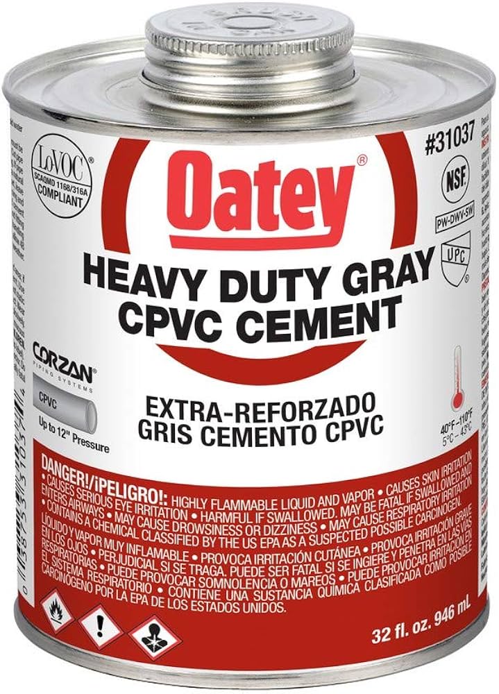 Oatey® Heavy Duty Gray CPVC Cement