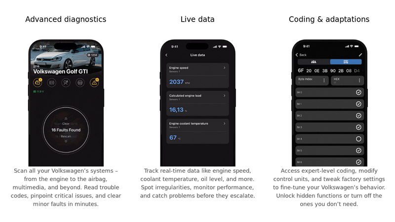 OBDeleven for Volkswagen