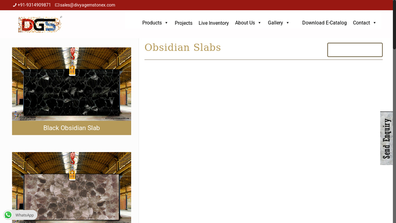 Obsidian Slabs