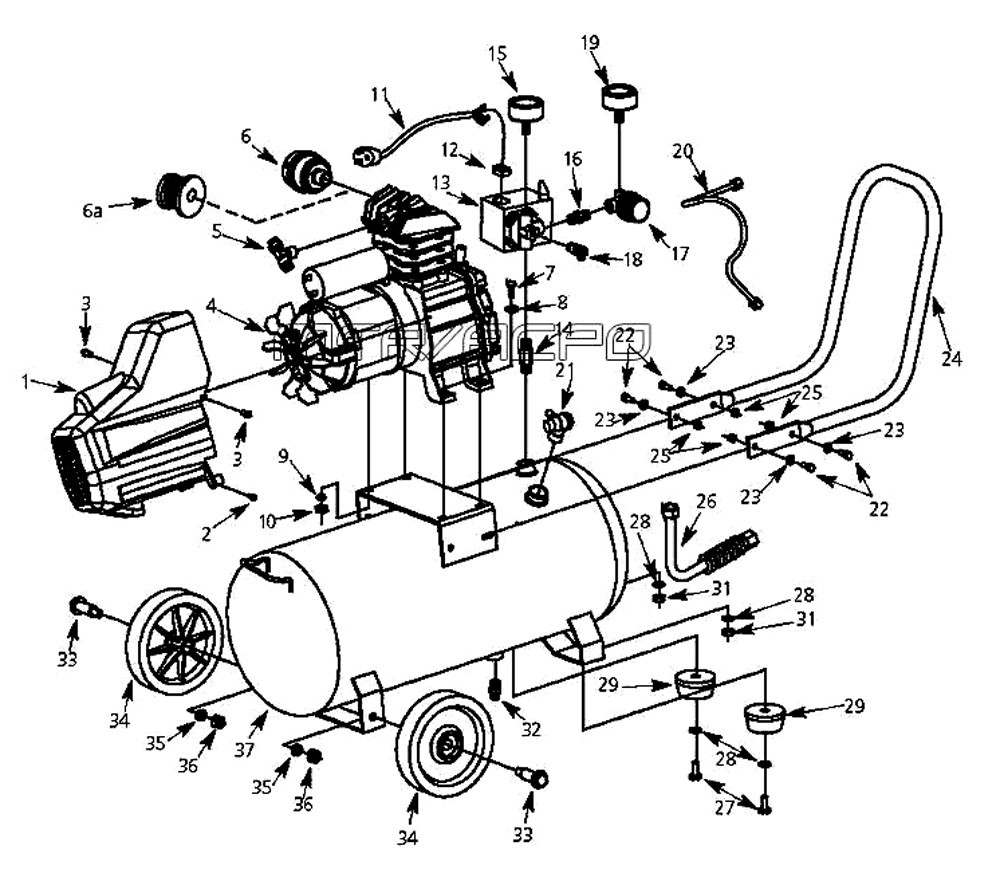 OEM Campbell Hausfeld Compressor Parts & Accessories
