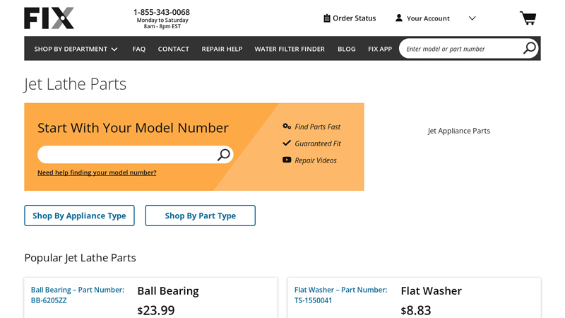 OEM Jet Lathe Parts & Accessories