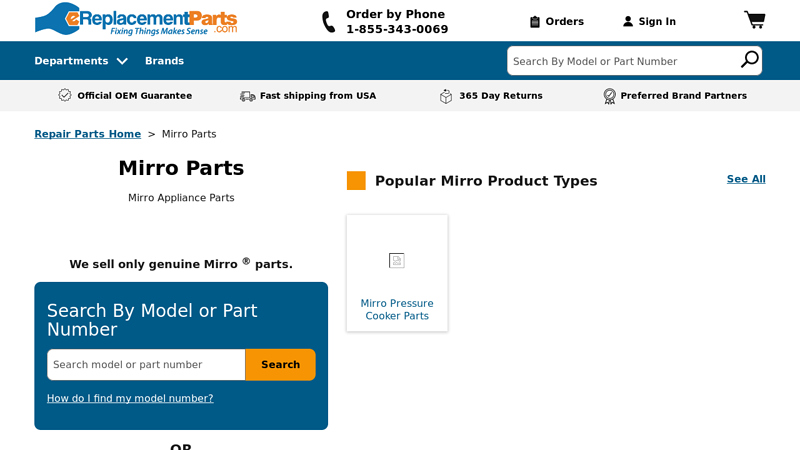 OEM Mirro Parts & Accessories