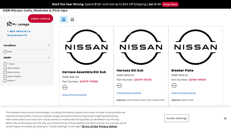 OEM Nissan Coils, Modules & Pick