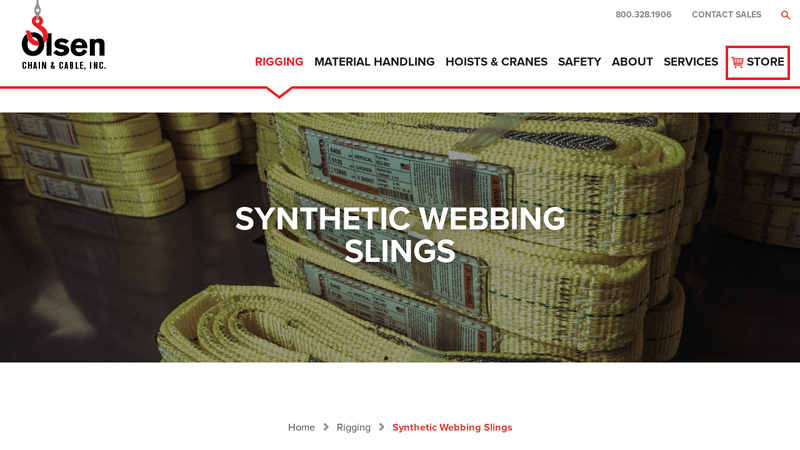 Olsen Chain and Cable - Synthetic Webbing Slings