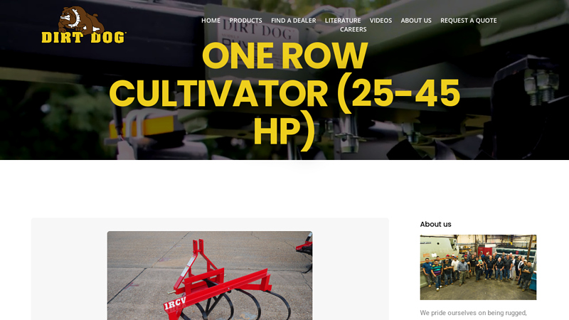 One Row Cultivator (25