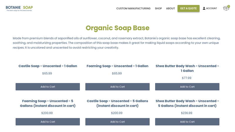 Organic Soap Base