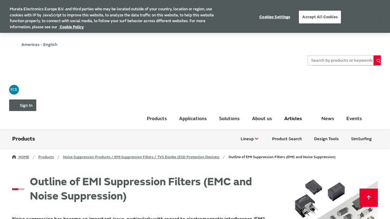 Outline of EMI Suppression Filters (EMC and Noise Suppression)
