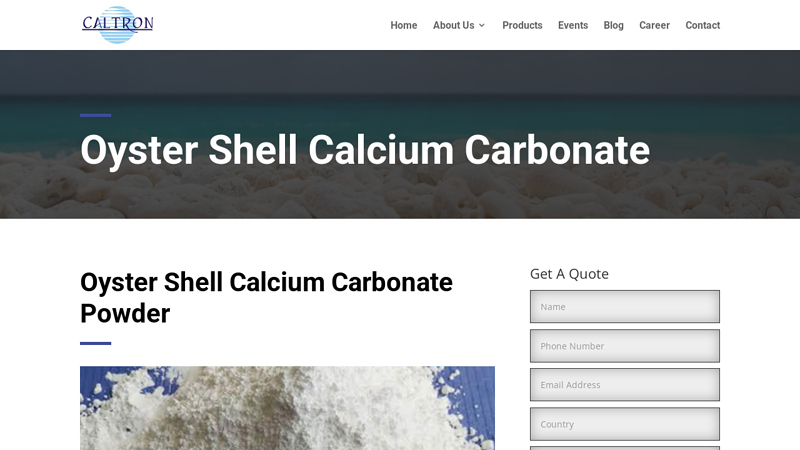 Oyster Shell Calcium Carbonate Powder