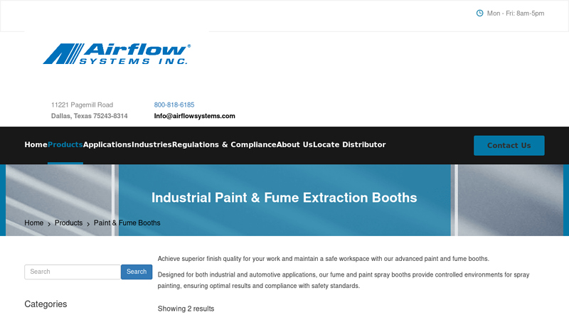 Paint & Fume Extraction Booths