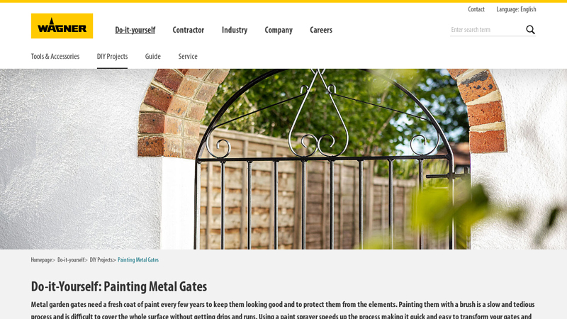 Painting Metal Gates with a paint sprayer