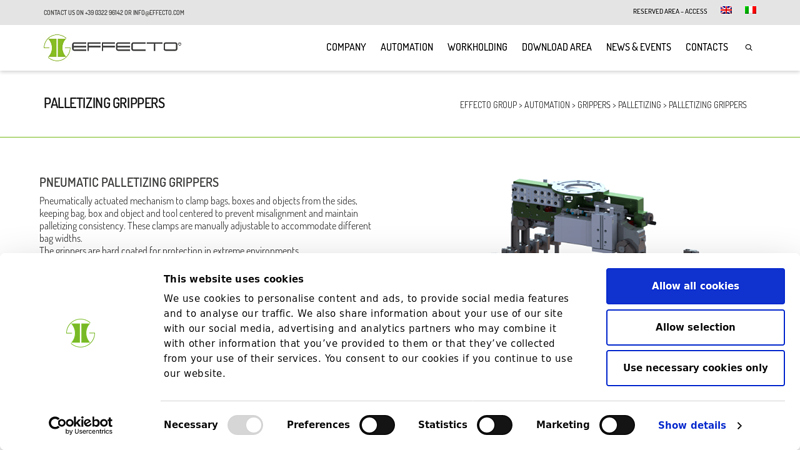 PALLETIZING GRIPPERS