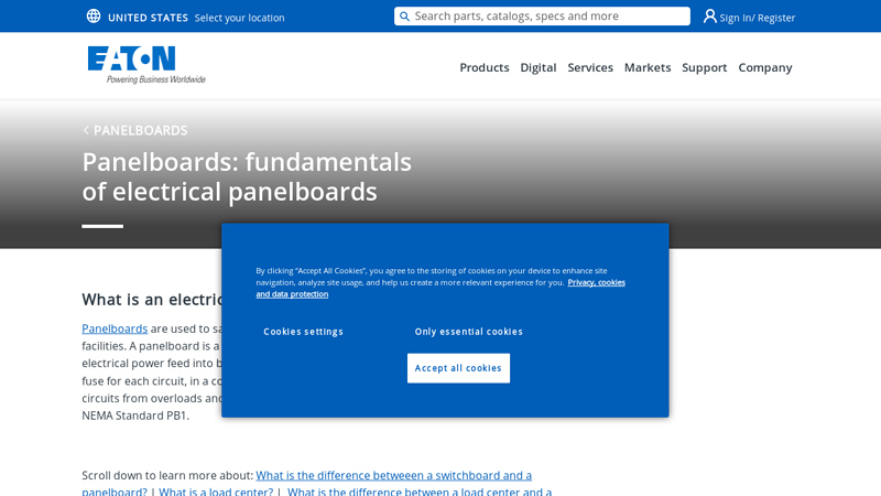 Panelboard fundamentals