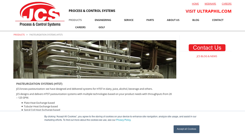 Pasteurization systems (HTST)