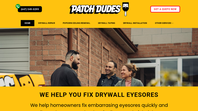 Patch Dudes ☑️ Fix your Walls & Ceilings in One Day