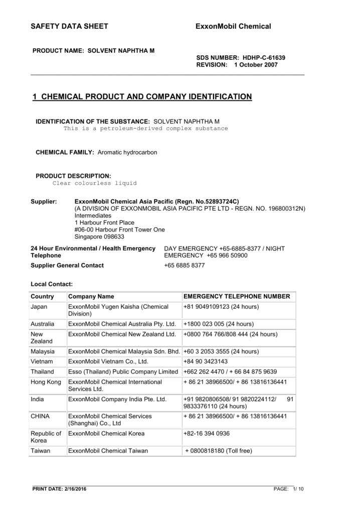 [PDF] ExxonMobil™ Solvent Naphtha M ND