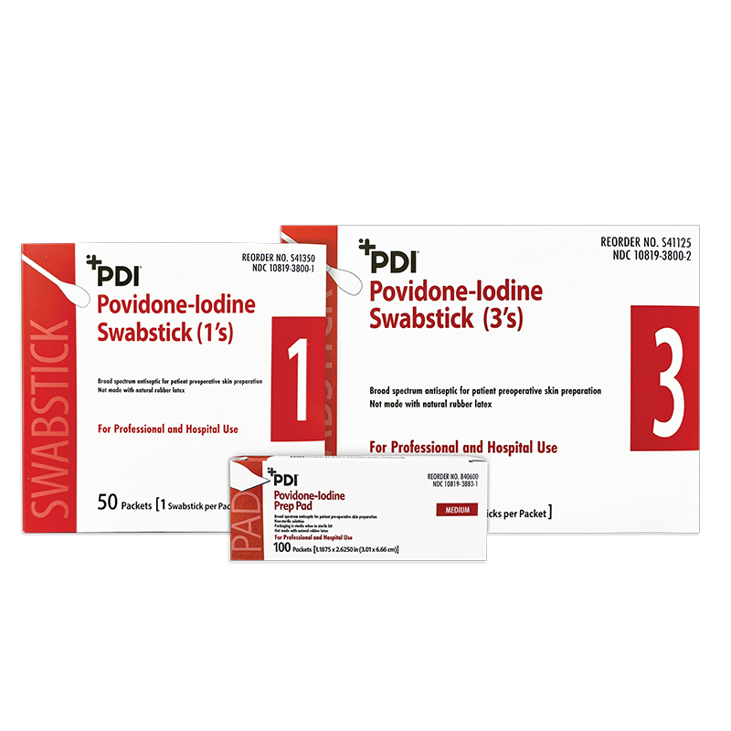PDI Skin Antiseptic Swab and Swabsticks
