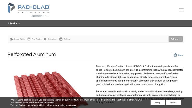 Perforated Metal Aluminum Wall Panels & Flat Sheet