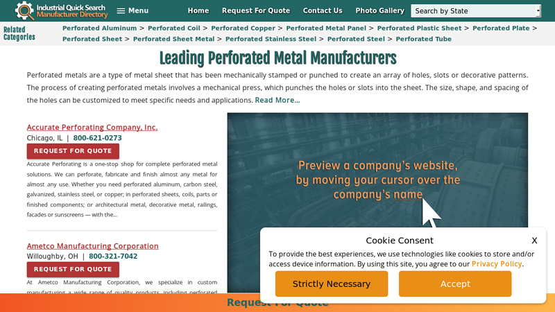 Perforated Metal Manufacturers