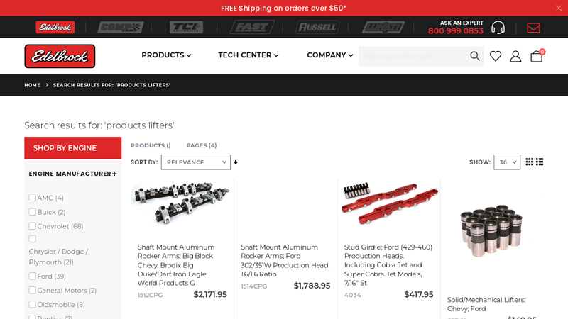 Performance Hydraulic Flat Tappet and Solid Roller Lifters for ...