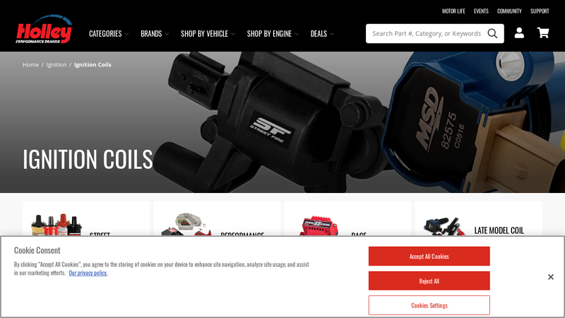 Performance Ignition Coils, Coil Packs, and Components